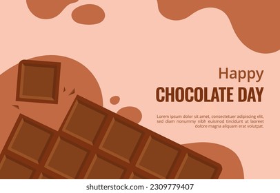 Plantilla de fondo del Día Mundial del Chocolate