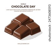 World Chocolate Day background. Vector illustration.