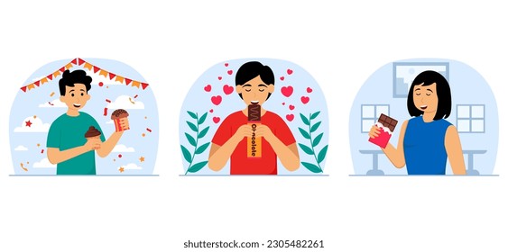 World Chocolate Day Bundle Flat Design