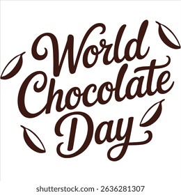 World chocolate day celebration event theme design vector illustration