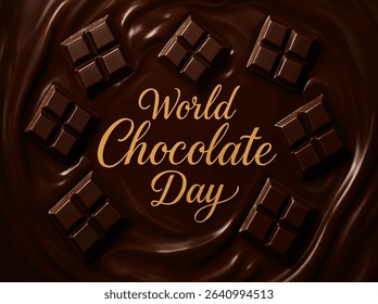 World Chocolate Day Celebration Vector