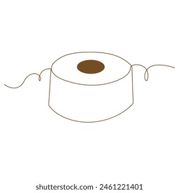 Weltschokoladentag Kontinuierliche einzeilige Zeichnung Vektorgrafik Design