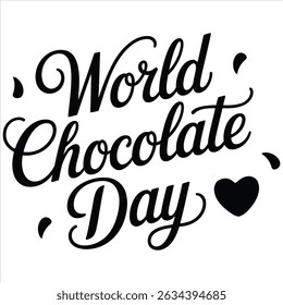 World chocolate day creative graphic design layout vector illustration