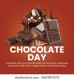 WORLD CHOCOLATE DAY CREATIVE POSTER 