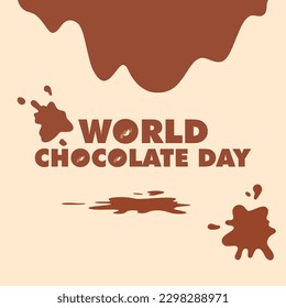 VECTOR DE DISEÑO DEL DÍA MUNDIAL DE CHOCOLATE