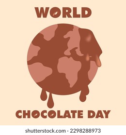 WORLD CHOCOLATE DAY DESIGN VECTOR