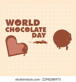 WORLD CHOCOLATE DAY DESIGN VECTOR