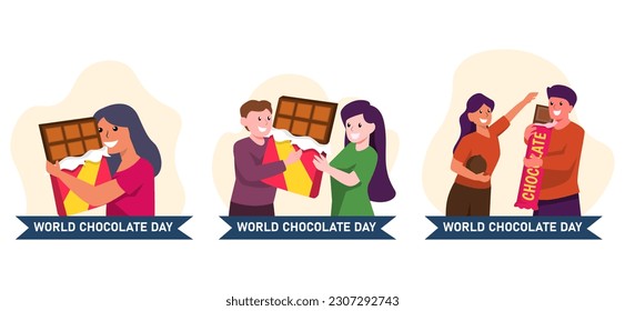 Design-Illustration zum Weltschokoladentag