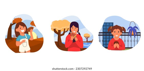 World Chocolate Day Flat Bundle Design Illustration