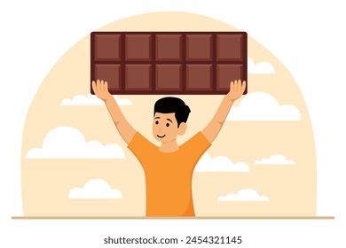 Día Mundial del Chocolate Diseño plano