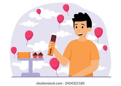 World Chocolate Day Flat Design