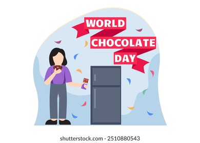 World Chocolate Day Flat Design Illustration