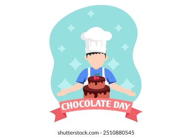 World Chocolate Day Flat Design Illustration