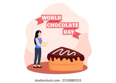 World Chocolate Day Flat Design Illustration