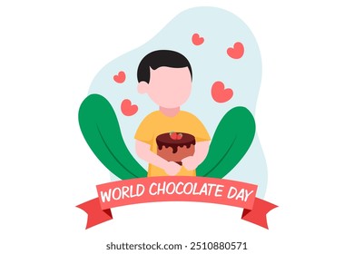 World Chocolate Day Flat Design Illustration