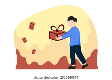 World Chocolate Day Flat Design Illustration