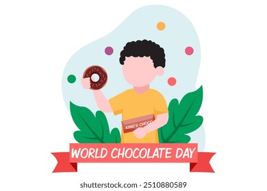 World Chocolate Day Flat Design Illustration