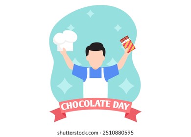 World Chocolate Day Flat Design Illustration