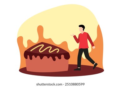 World Chocolate Day Flat Design Illustration