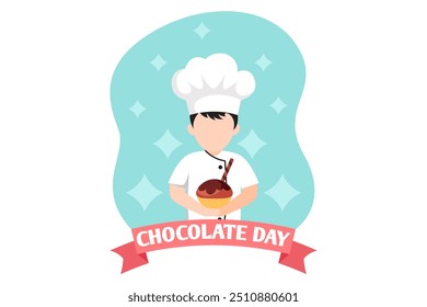 World Chocolate Day Flat Design Illustration