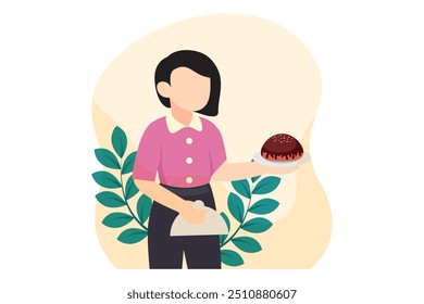 World Chocolate Day Flat Design Illustration