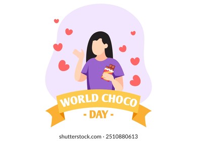 World Chocolate Day Flat Design Illustration