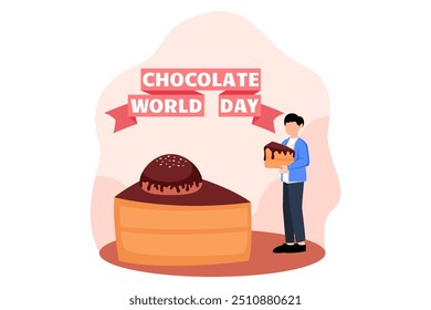 World Chocolate Day Flat Design Illustration