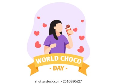 World Chocolate Day Flat Design Illustration