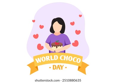 World Chocolate Day Flat Design Illustration