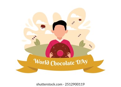 World Chocolate Day Flat Design Illustration