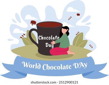 World Chocolate Day Flat Design Illustration