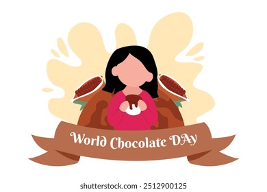 World Chocolate Day Flat Design Illustration