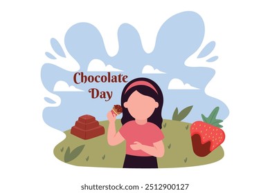 World Chocolate Day Flat Design Illustration