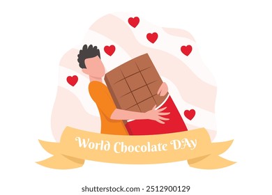 World Chocolate Day Flat Design Illustration