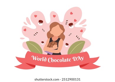 World Chocolate Day Flat Design Illustration