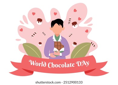 World Chocolate Day Flat Design Illustration