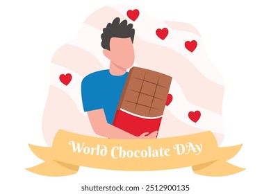 World Chocolate Day Flat Design Illustration