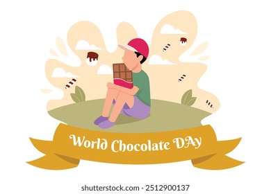 World Chocolate Day Flat Design Illustration