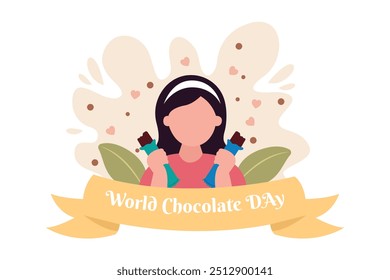 World Chocolate Day Flat Design Illustration