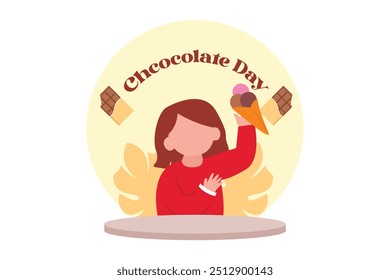 World Chocolate Day Flat Design Illustration