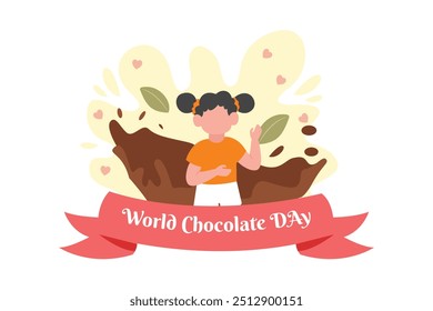 World Chocolate Day Flat Design Illustration