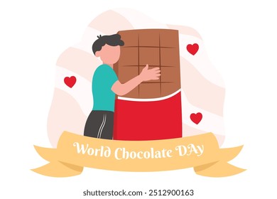 World Chocolate Day Flat Design Illustration