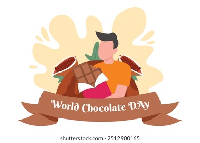 World Chocolate Day Flat Design Illustration