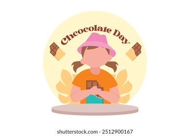 World Chocolate Day Flat Design Illustration