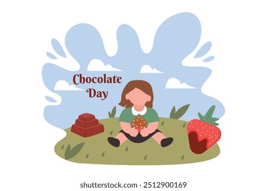 World Chocolate Day Flat Design Illustration