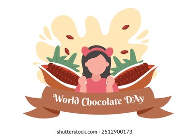 World Chocolate Day Flat Design Illustration