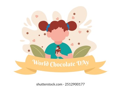 World Chocolate Day Flat Design Illustration