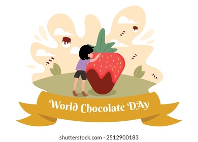 World Chocolate Day Flat Design Illustration