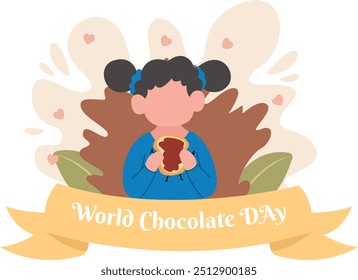 World Chocolate Day Flat Design Illustration