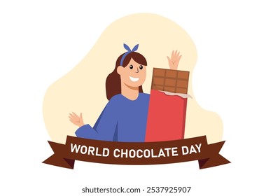 World Chocolate Day Flat Design Illustration